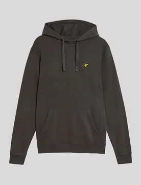 Men's Loopback Cotton Hoodie in Grey - Lyle & Scott - FashionsVida