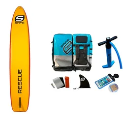 Ensemble De Paddle Surf Gonflable Trilogy Rescue 10´6´´ Yellow / Red 320 cm unisex
