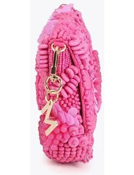 Bolso de fiesta estilo baguette con pedrería y cierre magnético - Lola Casademunt - FashionsVida