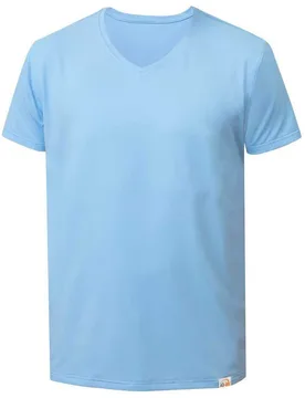 Rash Guard Manches Courtes Uv Free V-neck Sky S - Iq-uv - FashionsVida