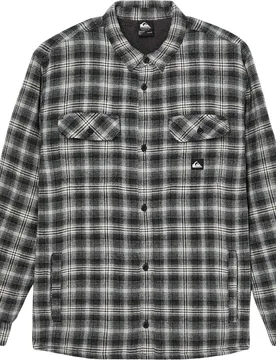 Chemise confortable en coton - Venture Sherpa Overshirt Black Venture en Coton - Taille M - Noir - Quiksilver - FashionsVida