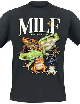 T-Shirt - MILF - M bis XXL - für Männer - Größe XXL - schwarz - Männer - male - Sprüche - FashionsVida