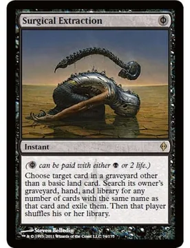 Surgical Extraction (foil) New Phyrexia - Magic: The Gathering - FashionsVida