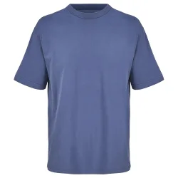 Mens Boxy Organic Oversized T-Shirt (Denim) - Blue - Size X-Large