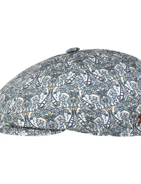 Dandy Heritage Flat Cap by Alfonso DEste - blue-white - Female - Size: XL (60-61 cm) - Alfonso D´Este - FashionsVida
