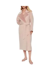 COPPOTTO DF WOOL REVERSIBLE WRAP COAT