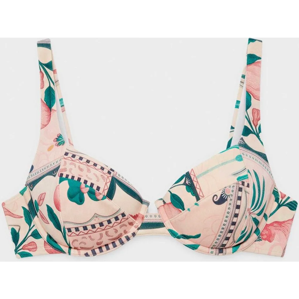 Top bikini balconette con aro y foam extraíble - Gisela - FashionsVida