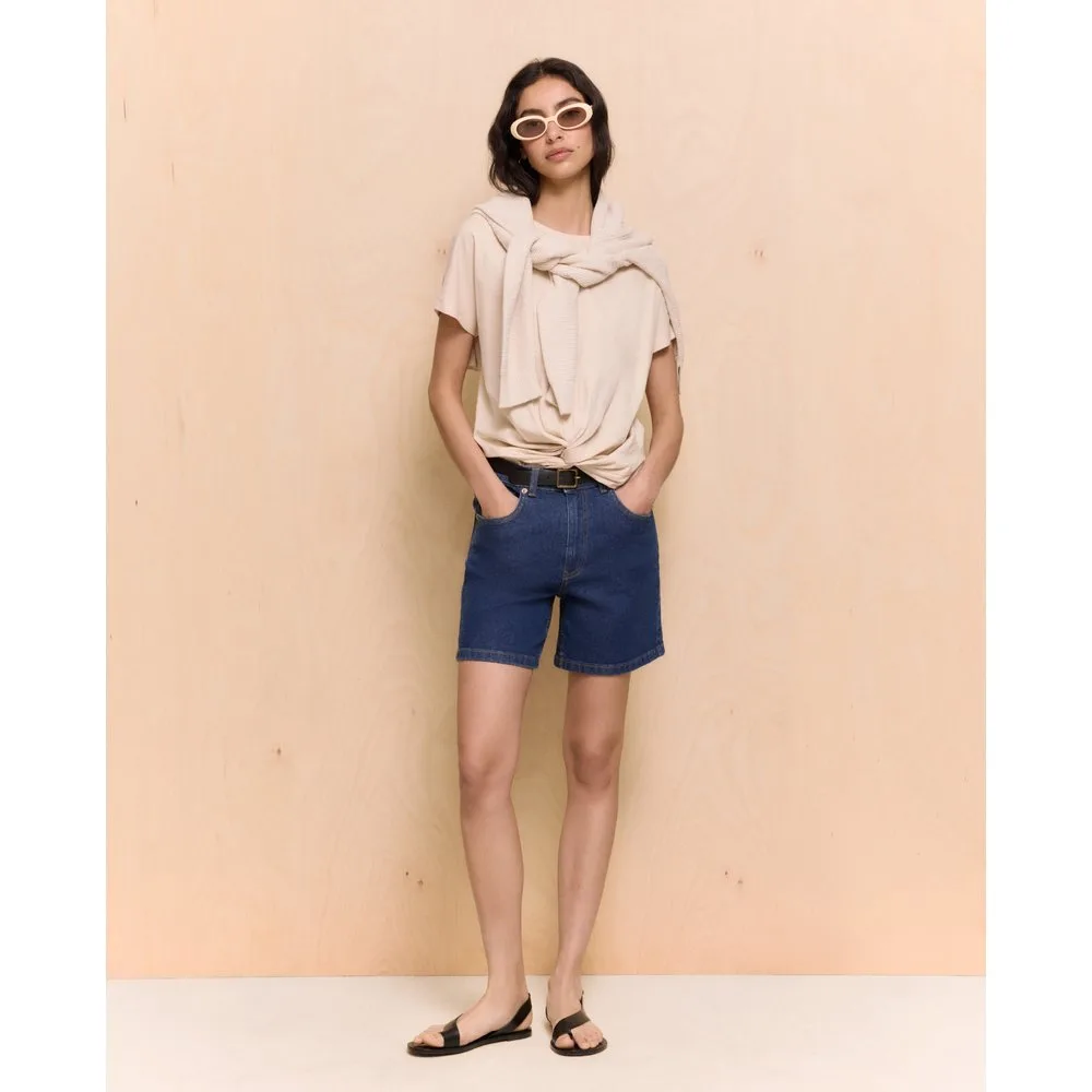 Bermuda vaquera de mujer básica - Easy Wear - FashionsVida