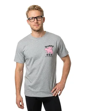 Maglietta A Maniche Corte Concreat Jungle We Are Above All Regular Sport Grey L - Grimey - FashionsVida