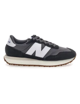 Sneakers grigie da ginnastica in pelle e tessuto Ms237ga 40½ - New Balance - FashionsVida