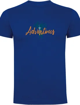 Maglietta A Maniche Corte Adventures Royal Blue - Kruskis - FashionsVida