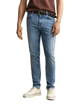 Jeans 1000030 Active Revover Extra Slim Fit Semi Light Blue Worn In 33 - Gant - FashionsVida