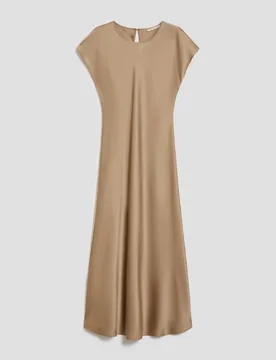 Abito in doppio raso donna sabbia - Pennyblack - FashionsVida