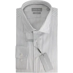 Camisa de hombre de vestir modern fit con rayas en espiga