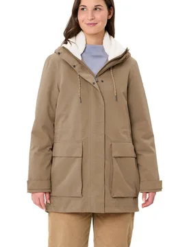 Manukau iii chaqueta impermeable insulada mujer Beige (40) - VAUDE - FashionsVida
