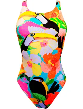 A bañador natación mujer Amarillo (S) - TURBO - FashionsVida