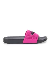 Ciabatte nere con fascia fucsia e logo AU24W400 40