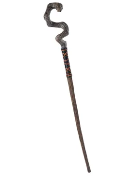 Zauberstab in Schlangen-Form Schlangen-Zepter grau 120cm - KARNEVAL-MEGASTORE - FashionsVida