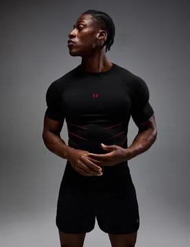 Camiseta sin costuras de ajuste ceñido Hero para hombre de MP - lavado/Rojo Hero - XL - MyProtein - FashionsVida