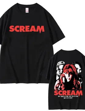 Scream Don't Answer The Phone Don't Open The Door Don't Try To Escape T-shirt Billy Loomis T Shirt Men Cotton Oversized T-Shirts - Aliexpress - FashionsVida