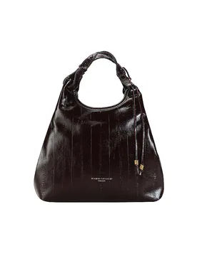 Borsa in pelle - Hobo Bag DUA Medium rosso scuro - GIANNI CHIARINI - FashionsVida