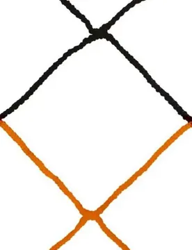 Filet De But Bic 4 Mm Pp Simple Mesh 120 7.50x2.50x2x2 M Black / Orange One Size unisex - Sporti France - FashionsVida