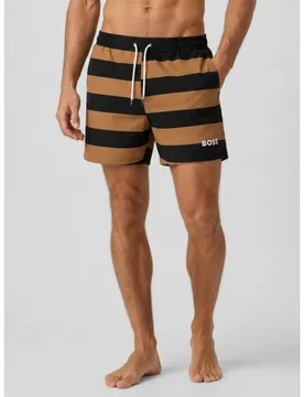 Mens Medium Beige Atoll Swim Short - Male - Beige - Small - BOSS - FashionsVida