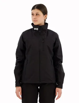 Crew Midlayer 2 Jacket Black L Women - Helly Hansen - FashionsVida