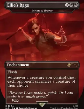 Dictate of Erebos [Ellie's Rage] (Secret Lair - The Last of Us Part II) Secret Lair Drops - Magic: The Gathering - FashionsVida
