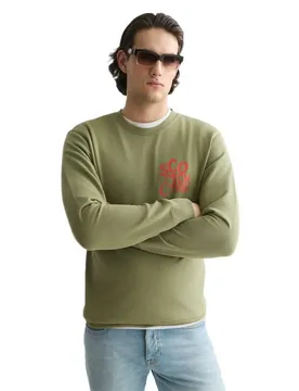 Sweat-shirt 183595 Oil Green L - Scotch & Soda - FashionsVida