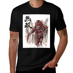 Mass Effect Urdnot Wrex Sumie style T-Shirt Big Size Simple T-Shirt