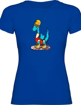 T-shirt à Manches Courtes Dino Snow Royal Blue L Femme - Kruskis - FashionsVida