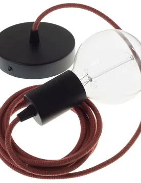 Cables Suspension Luminaire Rz28 Zigzag 2 M Fire Red / Grey / Black One Size - Creative - FashionsVida