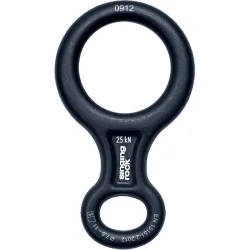 Descensor 8 kn 25 descendedor Negro (UNICA)