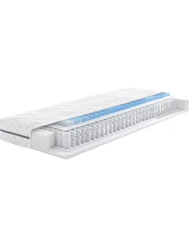 Zonen-Tonnentaschenfederkern-Matratze Megax Premium Top T weiss - FAN FRANKENSTOLZ - FashionsVida