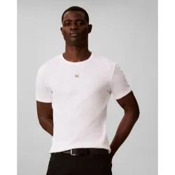Camiseta Hombre de canalé con logo