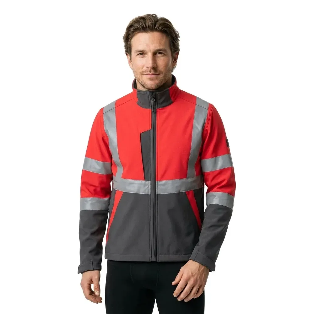 Veste Softshell Safe Light 15902 Hi-Vis Red / Dark Anthracite 3XL - MASCOT - FashionsVida