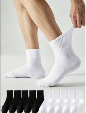 Pares de calcetines cortos para hombre, calcetines deportivos de nylon transpirables, diseño de malla, calcetines delgados casuales de verano, talla - Shein - FashionsVida