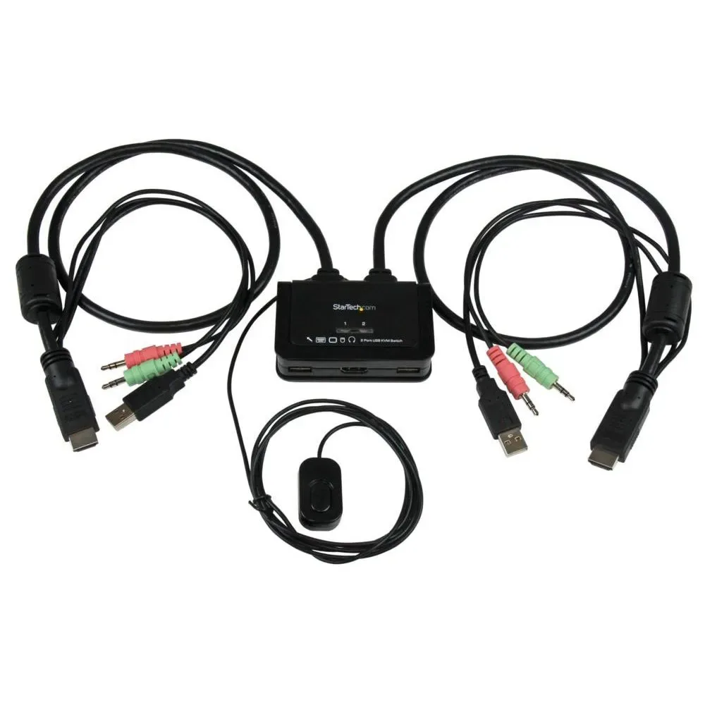 Commutateur Kvm Usb Hdmi 2 Ports Black One Size unisex - StarTech - FashionsVida