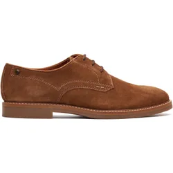 Strand Mens Derby Shoes Camel - Brown Leather - Size Uk 10