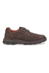 Scarpe stringate marroni in pelle 252900002 45