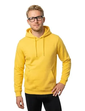 Sweat à Capuche By011 Taxi Yellow XS - Build Your Brand - FashionsVida