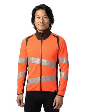 Sweat-shirt à Zip Accelerate Safe 19184 Hi-Vis Red / Dark Anthracite 5XL - MASCOT - FashionsVida