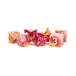 Fanroll - Handcrafted Sharp Edge Resin Dice Set: Thousand Day Red (16mm)