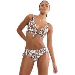 Top de bikini triangular con aro con tirantes ajustables