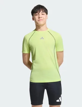 T-SHIRT TECH APPAREL CLIMACOOL 13-14A Frozen Lemon / Reflective Silver - Adidas - FashionsVida