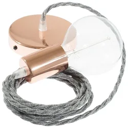 Cables Suspension Luminaire Tn02 2 M Grey / Copper One Size