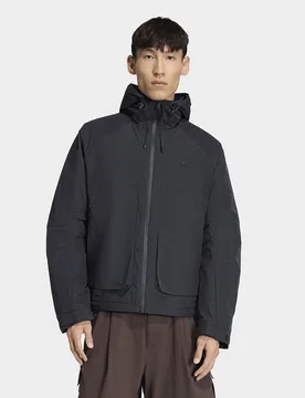 Mens GIACCA PREMIUM ESSENTIALS UTILITY - Nero, nero nero Uomo taglia XL - Adidas - FashionsVida