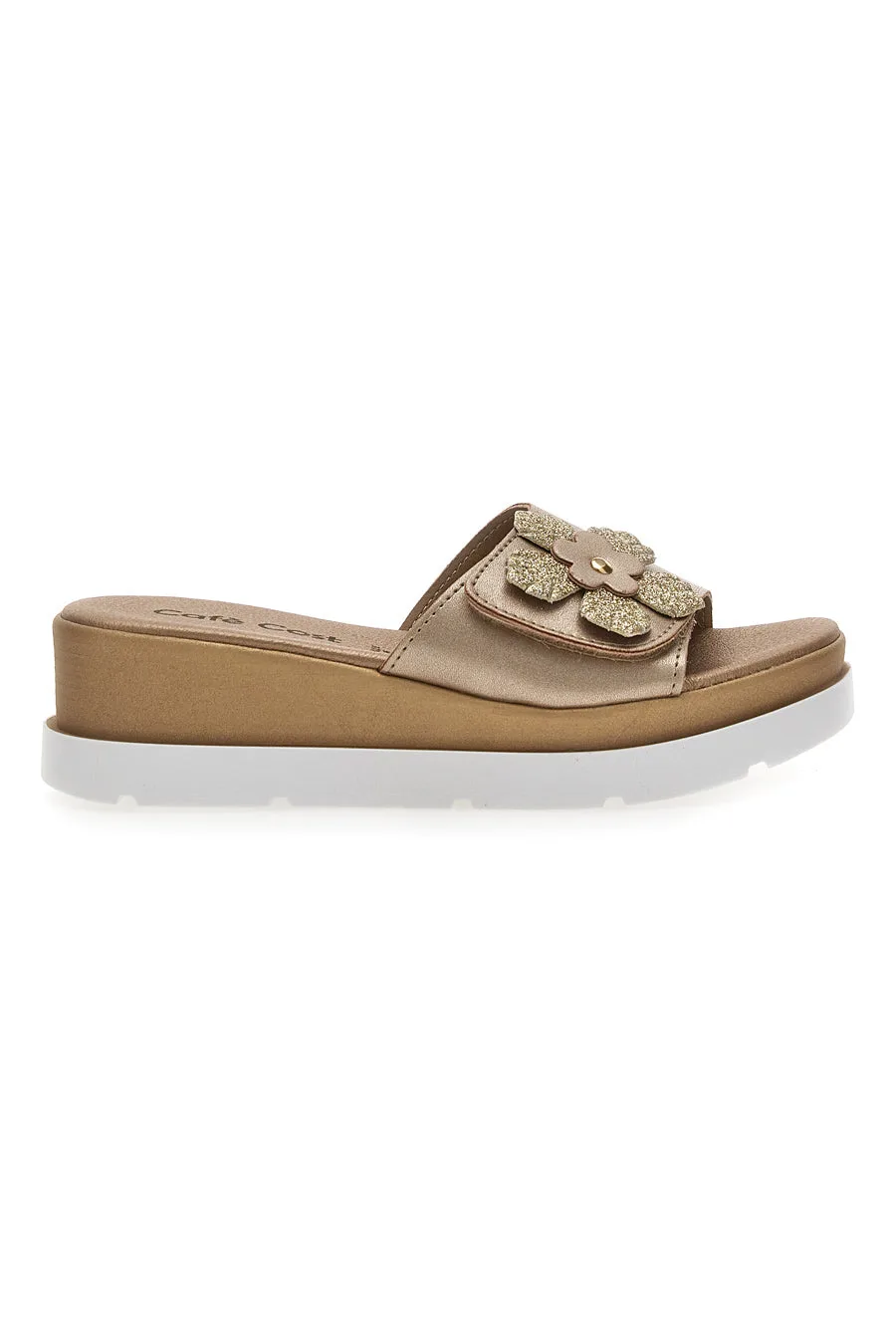 Ciabatte Platform Cafè Cost 11182294 Oro 37 - CAFÈ COST - FashionsVida