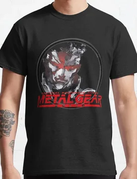 Funny Gifts Metal Gear Rising for fans MGS Metal Gear Solid Snake Kojima Video game Printed t-shirt plus size Mens graphic tee - Aliexpress - FashionsVida